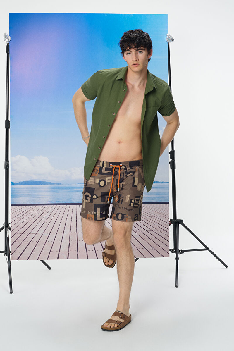 Regular Fit Erkek Deniz Şortu