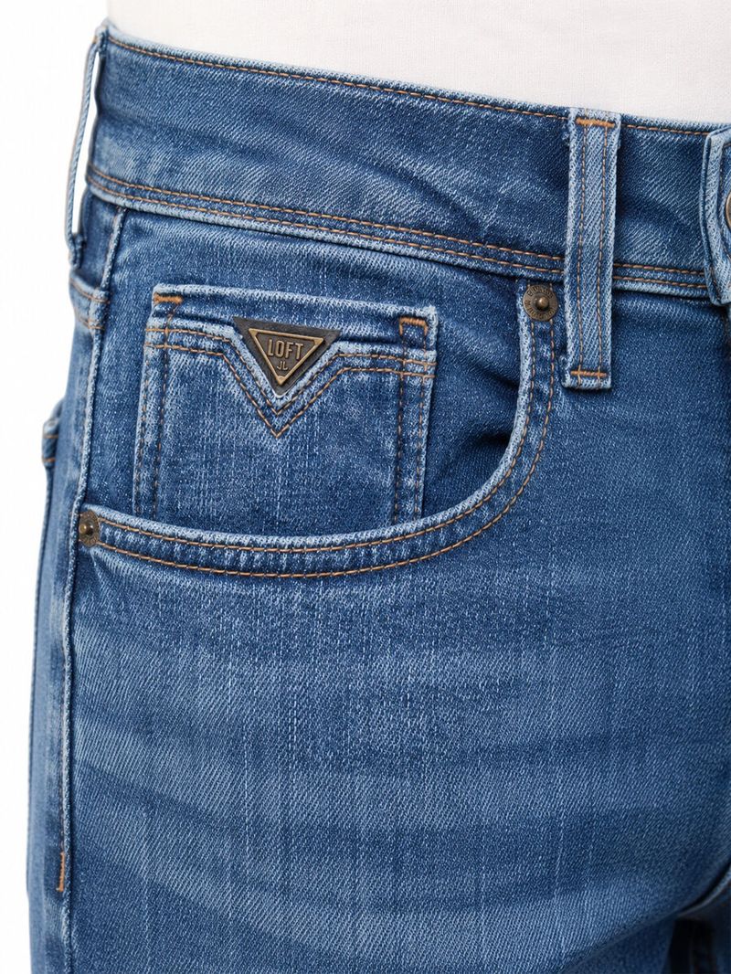Justın Erkek Orta Mavi Dar Paça Düşük Bel Skinny Jean Pantolon