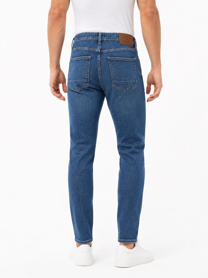Justın Erkek Orta Mavi Dar Paça Düşük Bel Skinny Jean Pantolon