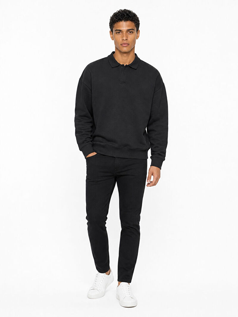 Boxy Fit Erkek Polo U.kol