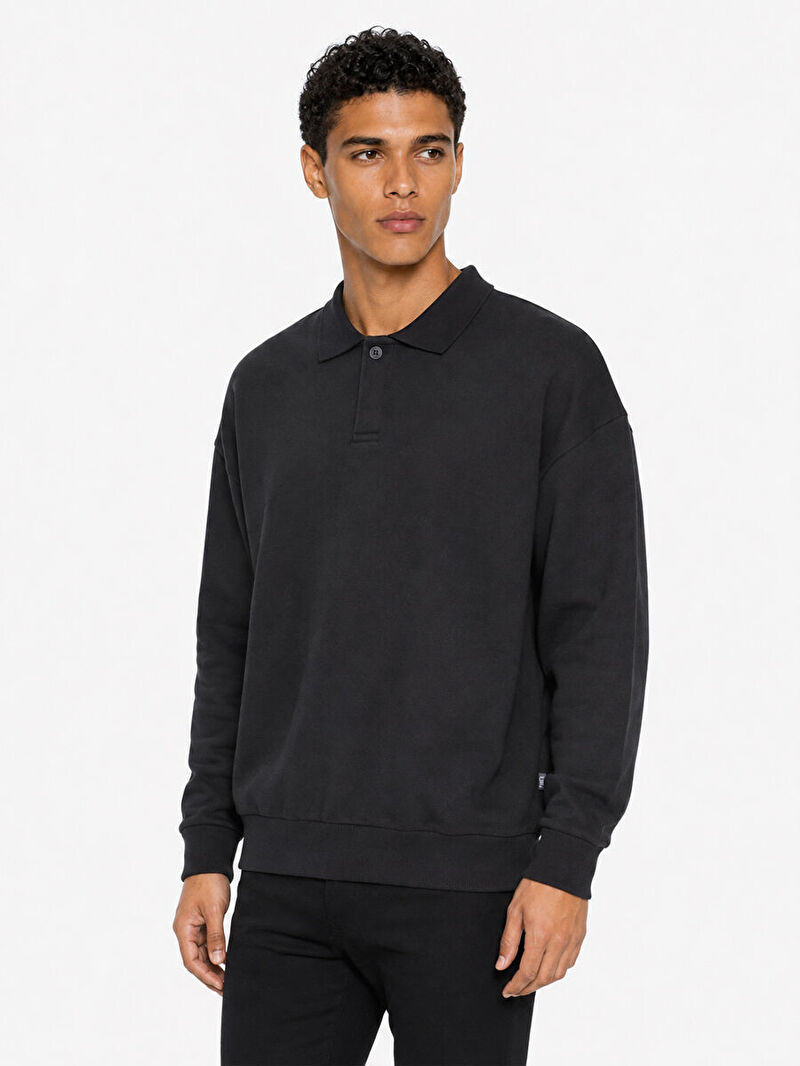 Boxy Fit Erkek Polo U.kol