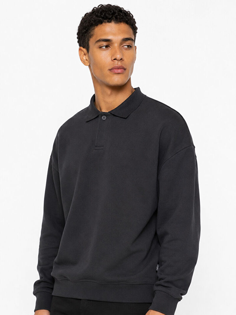Boxy Fit Erkek Polo U.kol