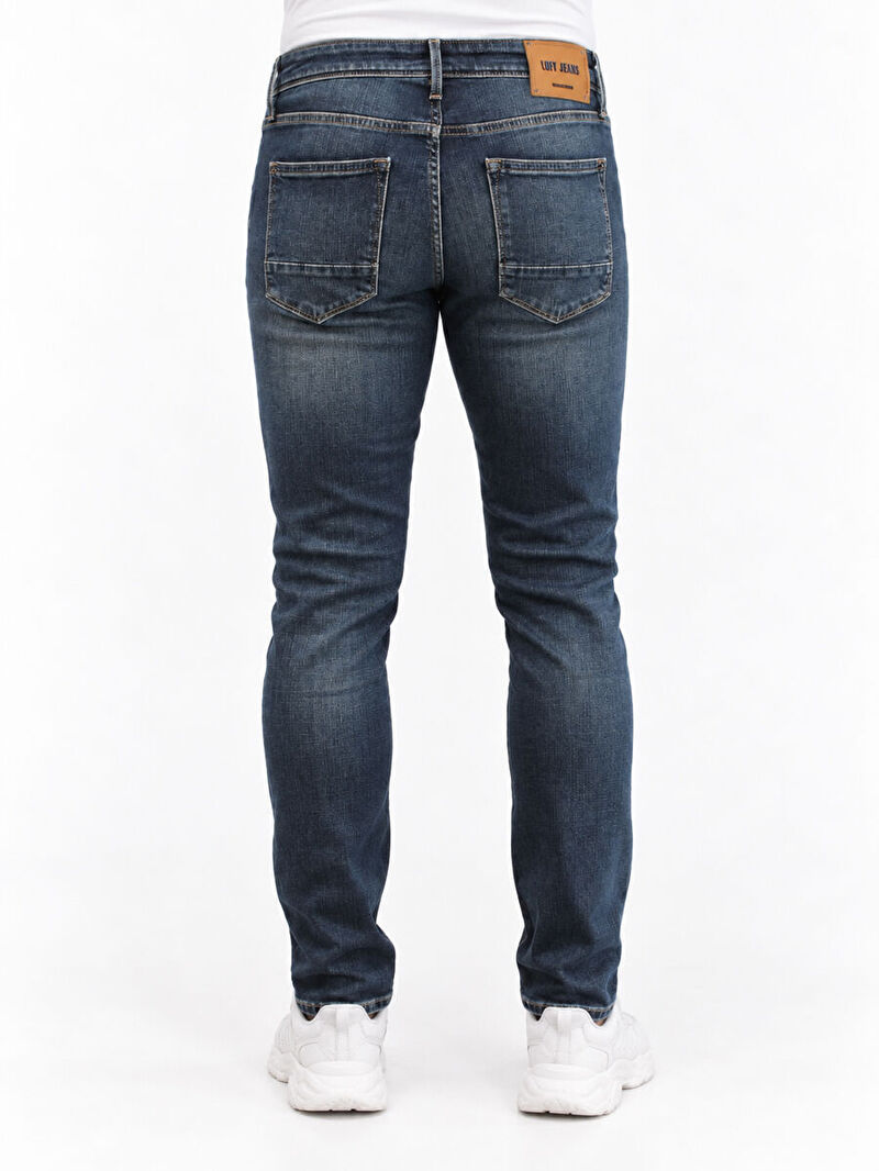 Rıcardo Erkek Od Hardal Dar Paça Düşük Bel Slim Fit Jean Pantolon