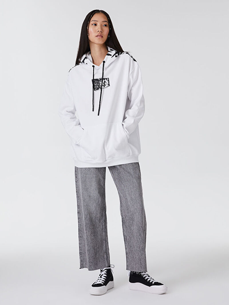 Oversize Fit Kadın Sweatshirt