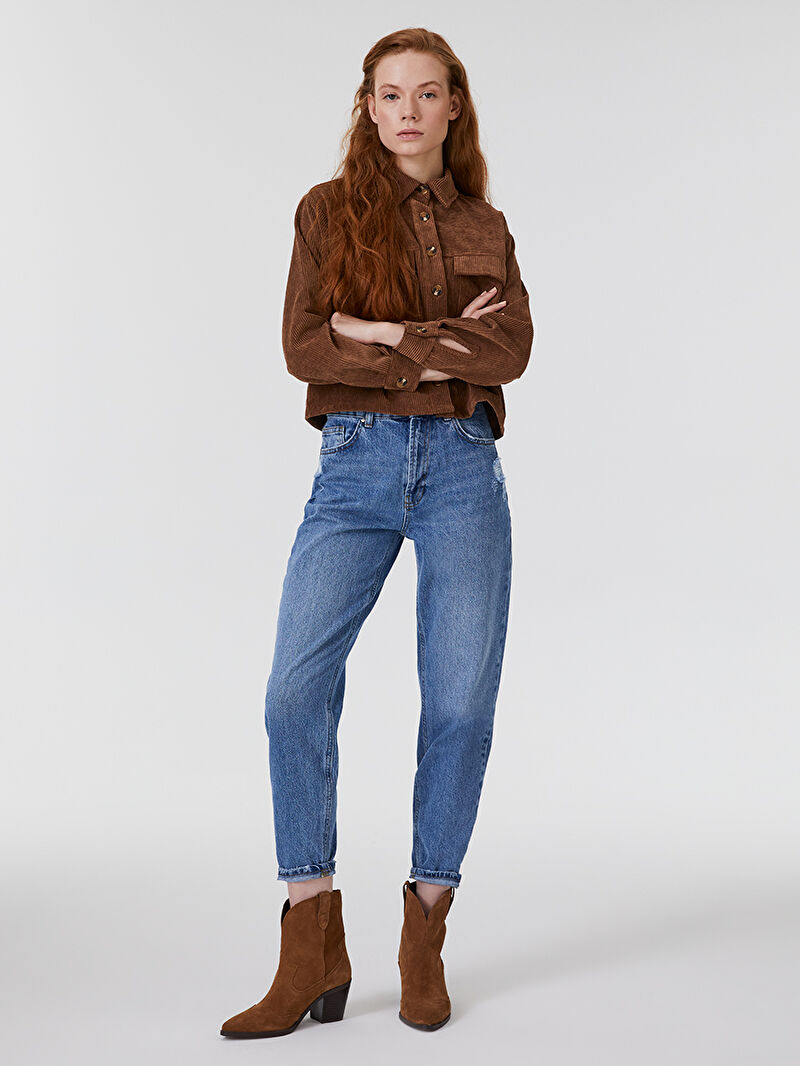 Mom Regular Fit Kadın Pantolon