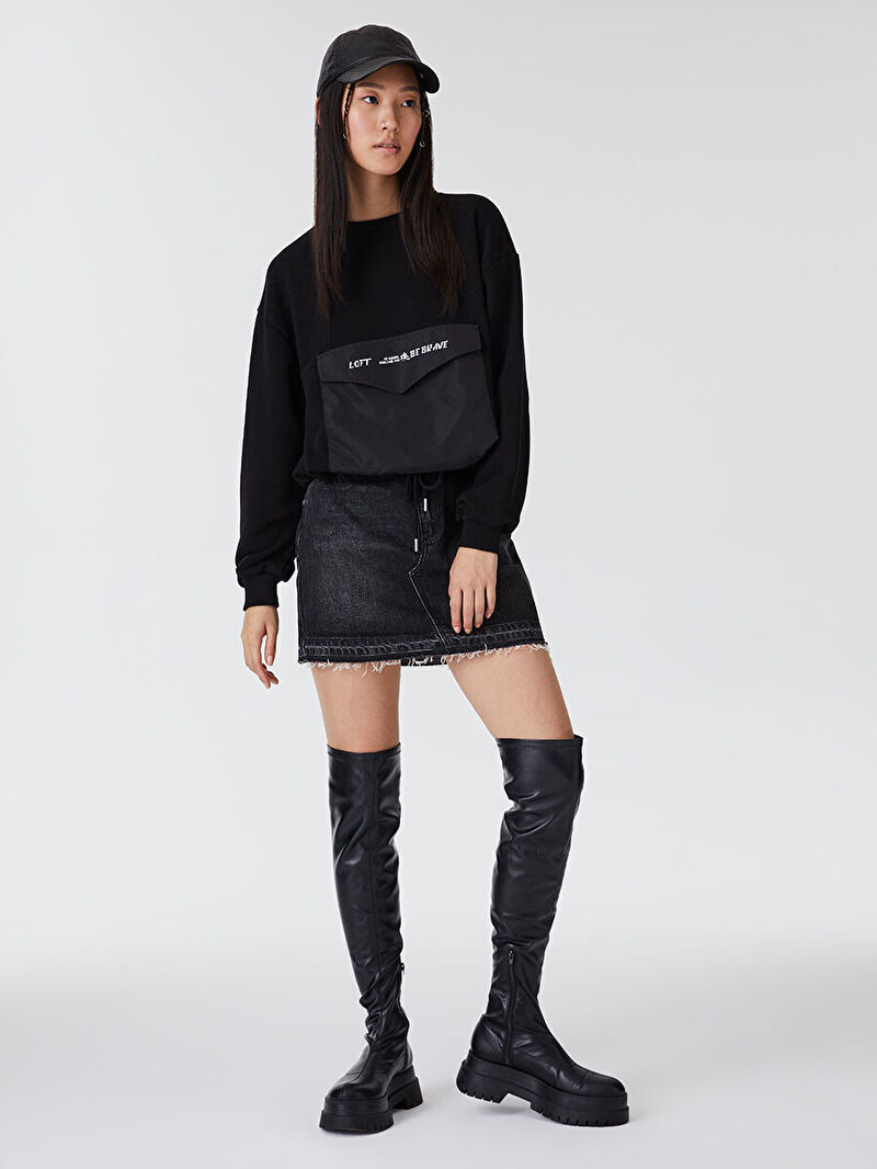 Loose Fit Kadın Sweatshirt