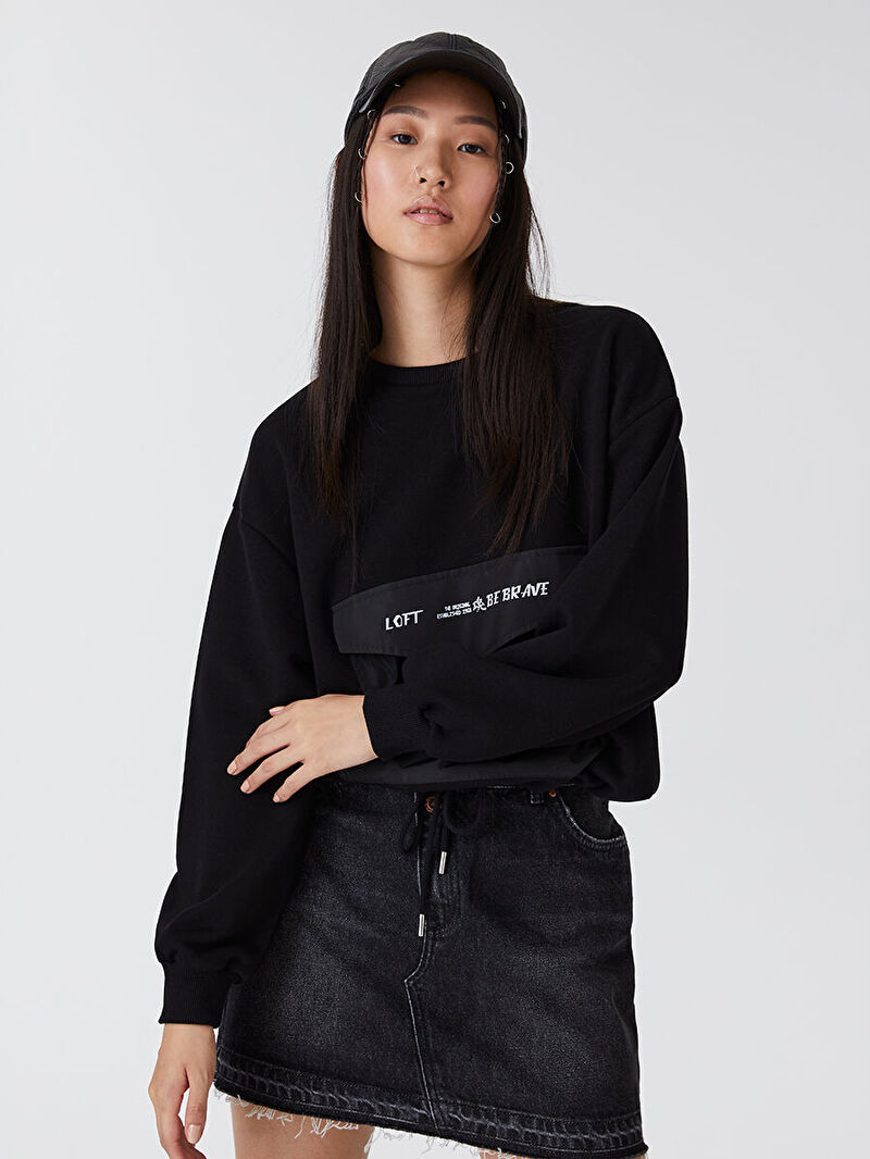 Loose Fit Kadın Sweatshirt