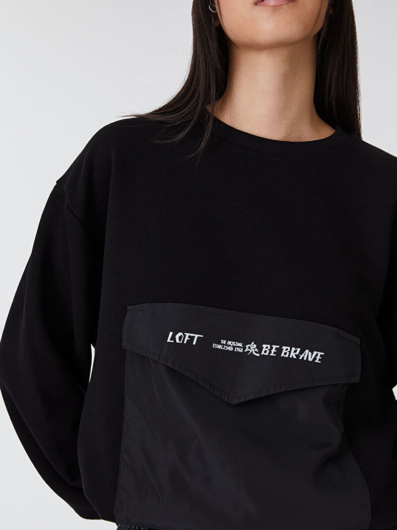 Loose Fit Kadın Sweatshirt
