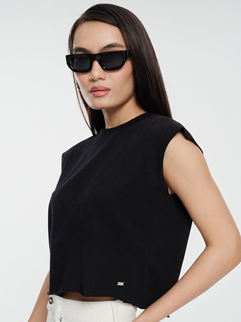 Crop Kadın Tshirt K.kol