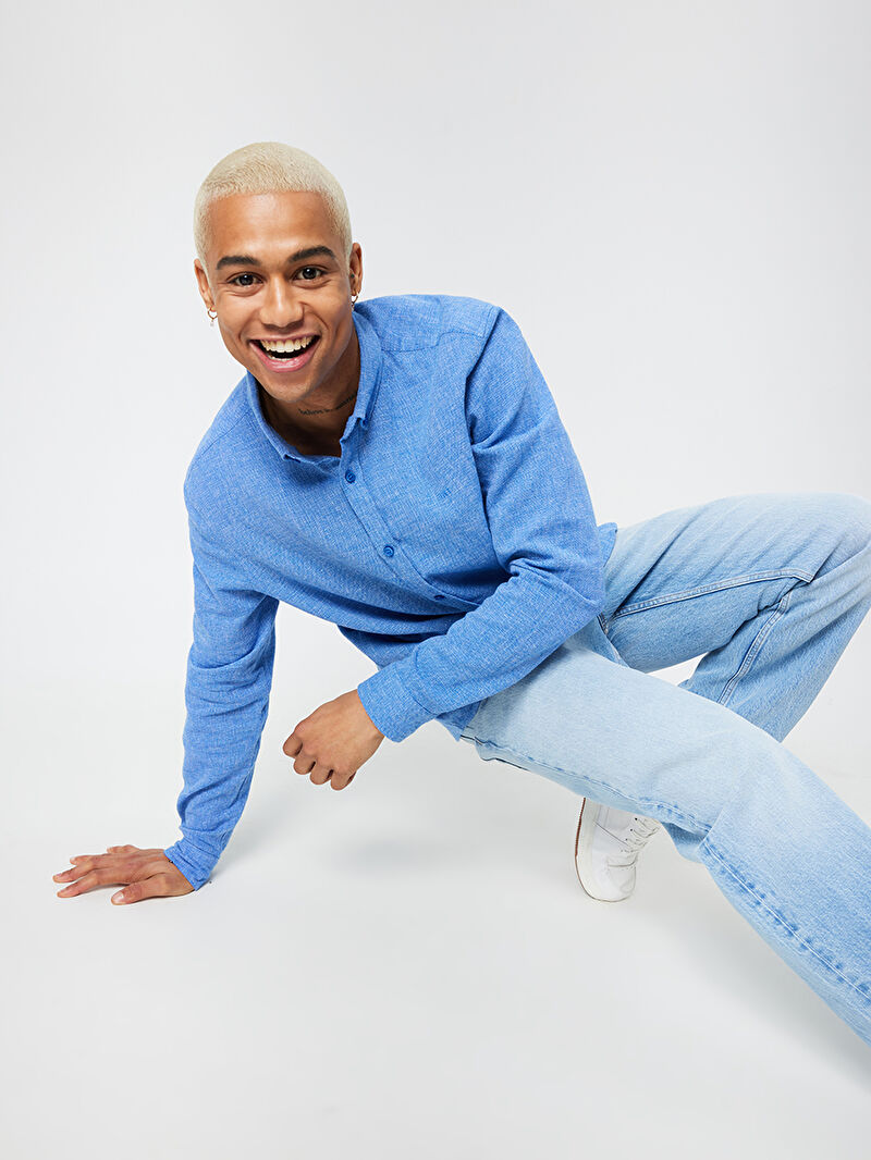 Regular Fit Erkek Gömlek U.kol