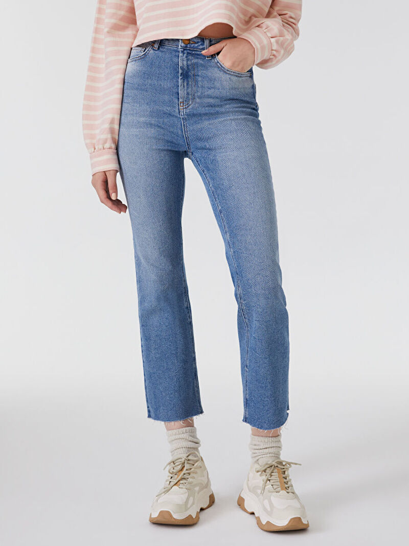 Crop Flare Skinny Kadın Pantolon