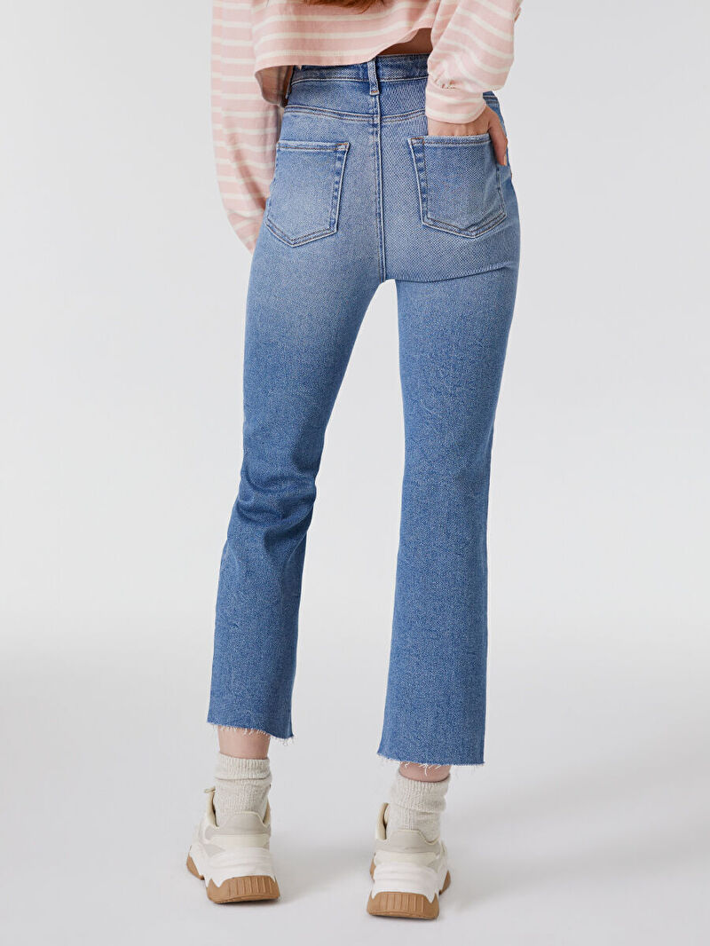 Crop Flare Skinny Kadın Pantolon
