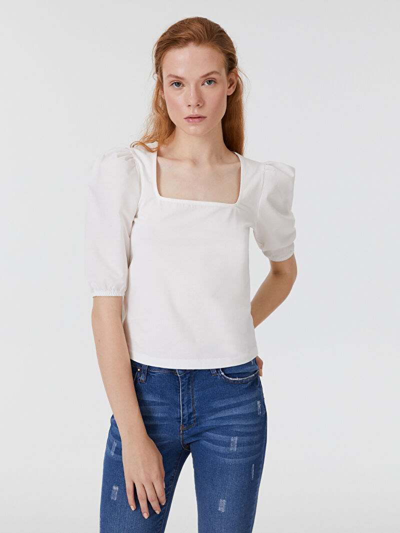 Slim Fit Kadın Tshirt K.kol