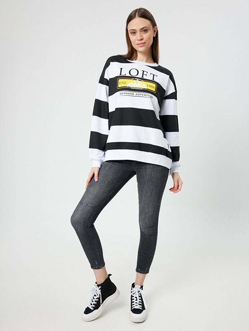 Loose Fit Kadın Sweatshirt