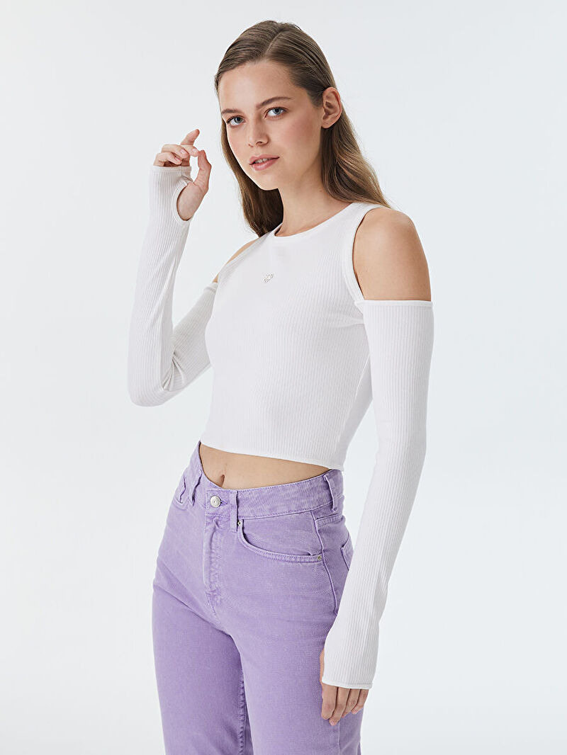 Slim Fit Kadın Tshirt U.kol