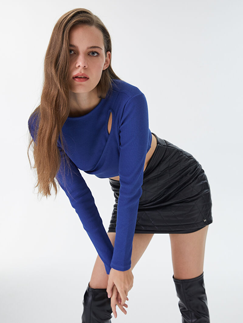 Crop Kadın Tshirt U.kol