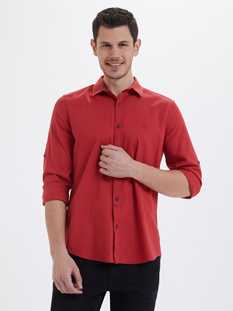 Regular Fit Erkek Gömlek U.kol