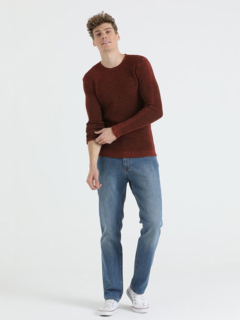 Slim Fit Erkek Kazak