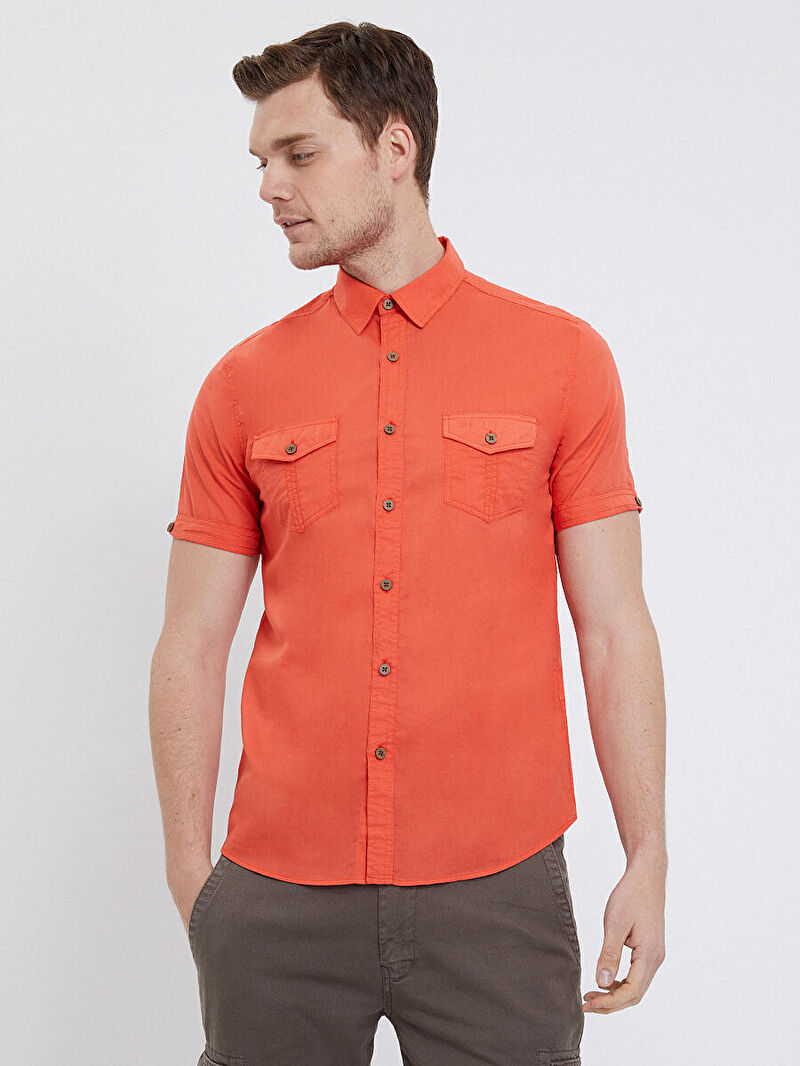 Regular Fit Erkek Gömlek K.kol