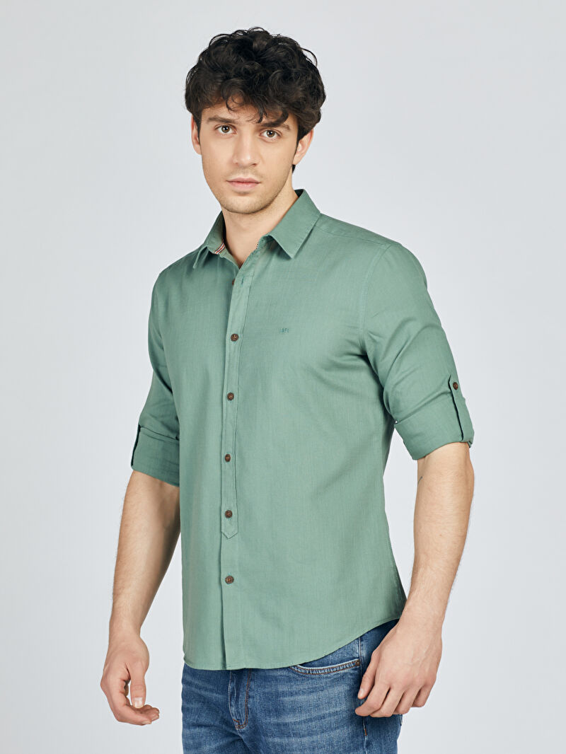 Regular Fit Erkek Gömlek U.kol