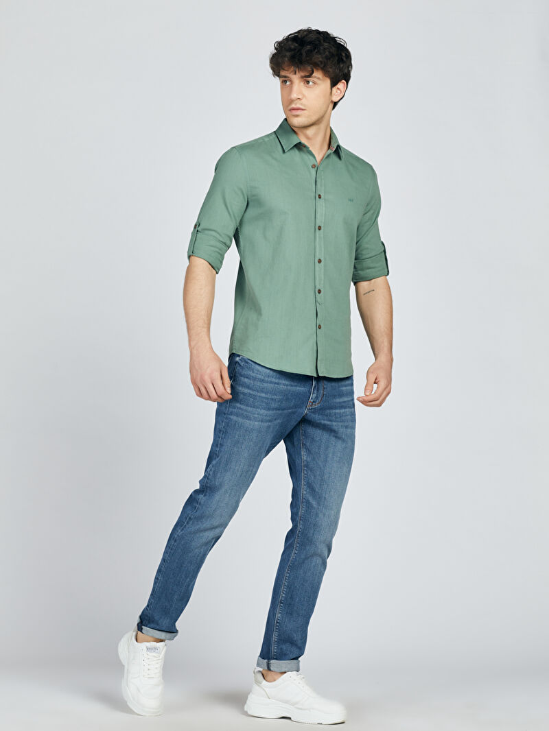 Regular Fit Erkek Gömlek U.kol