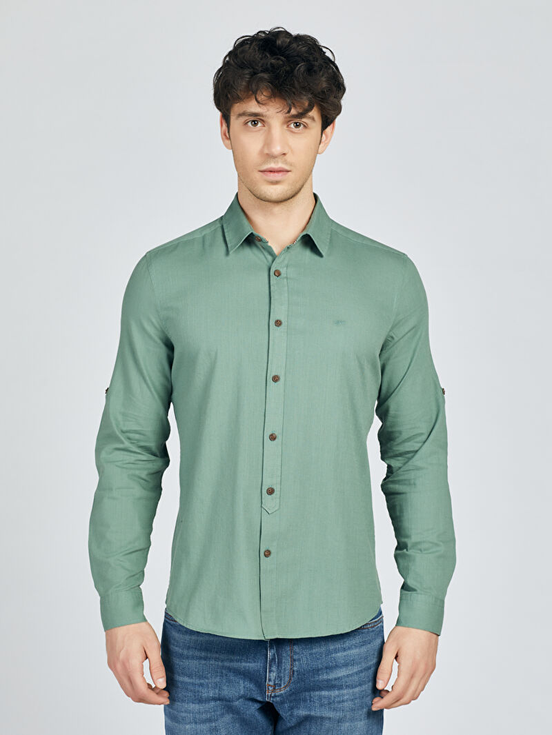 Regular Fit Erkek Gömlek U.kol