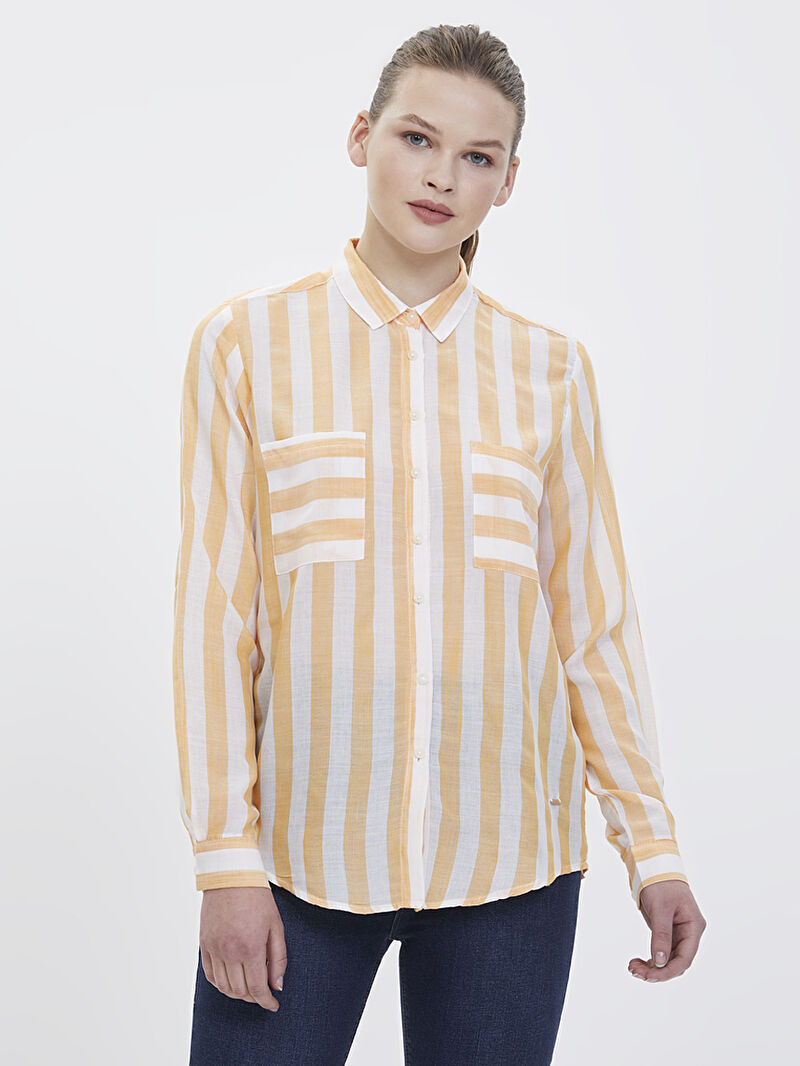 Regular Fit Kadın Gömlek U.kol