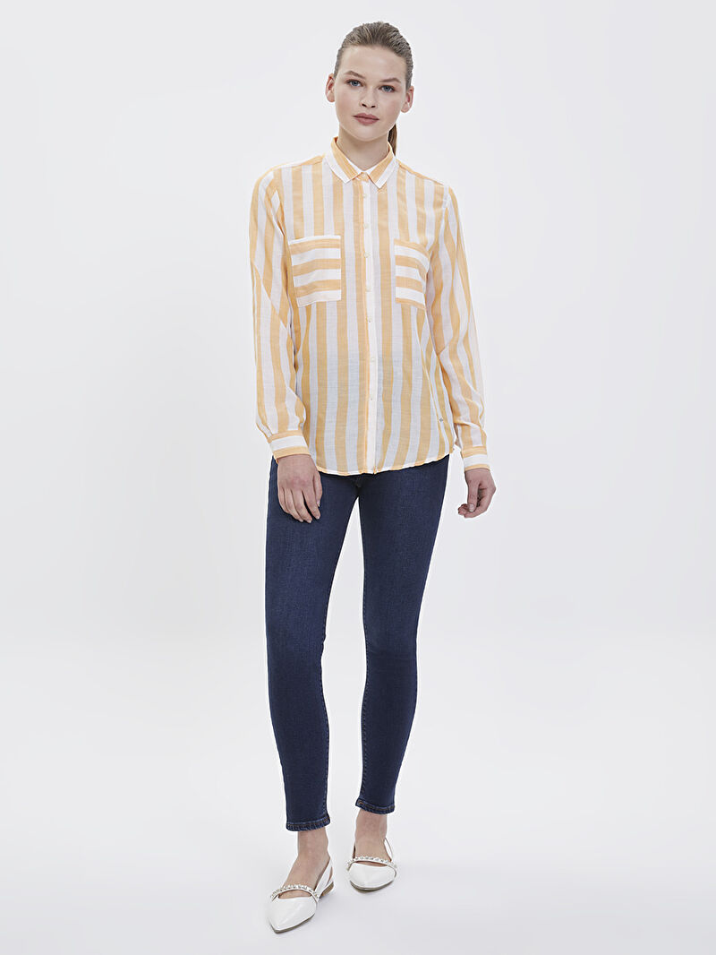 Regular Fit Kadın Gömlek U.kol