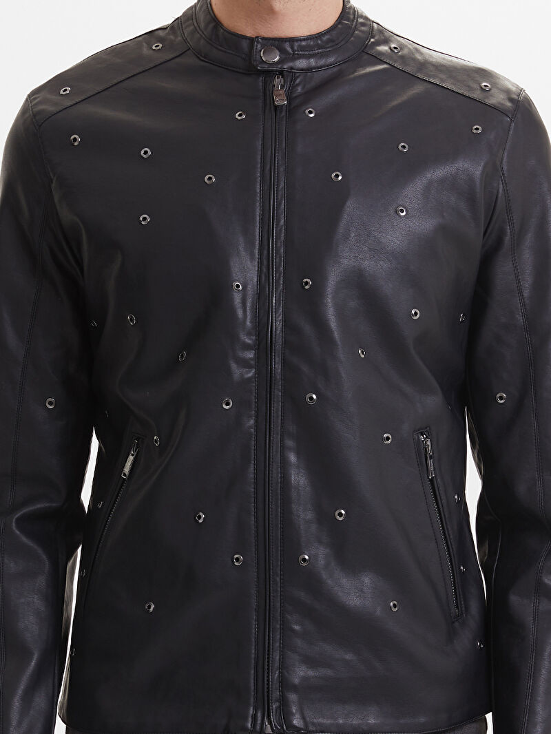 Slim Fit Erkek Mont Pu