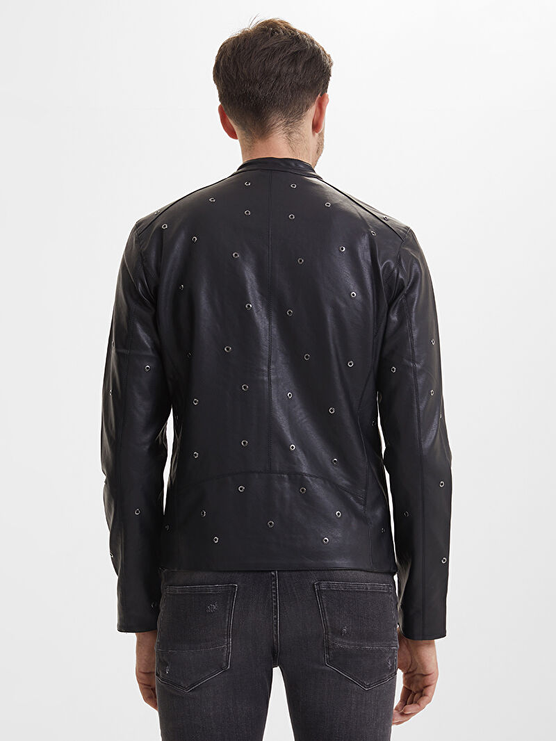 Slim Fit Erkek Mont Pu