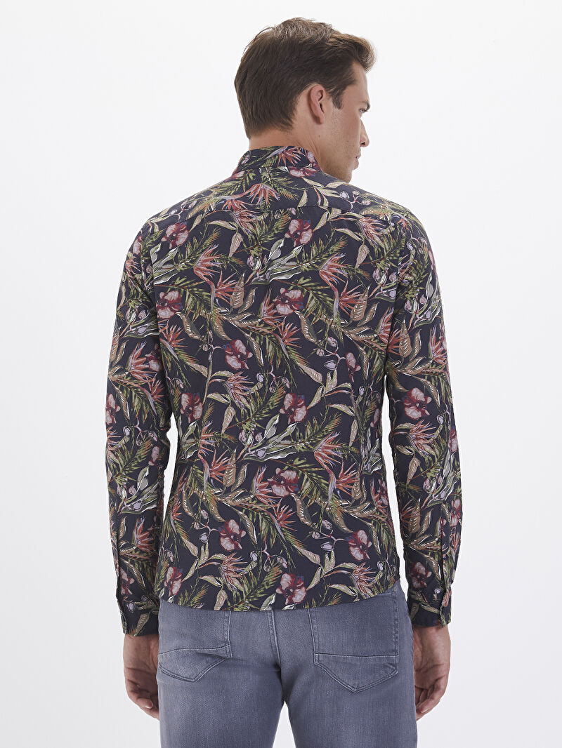 Slim Fit Erkek Gömlek U.kol