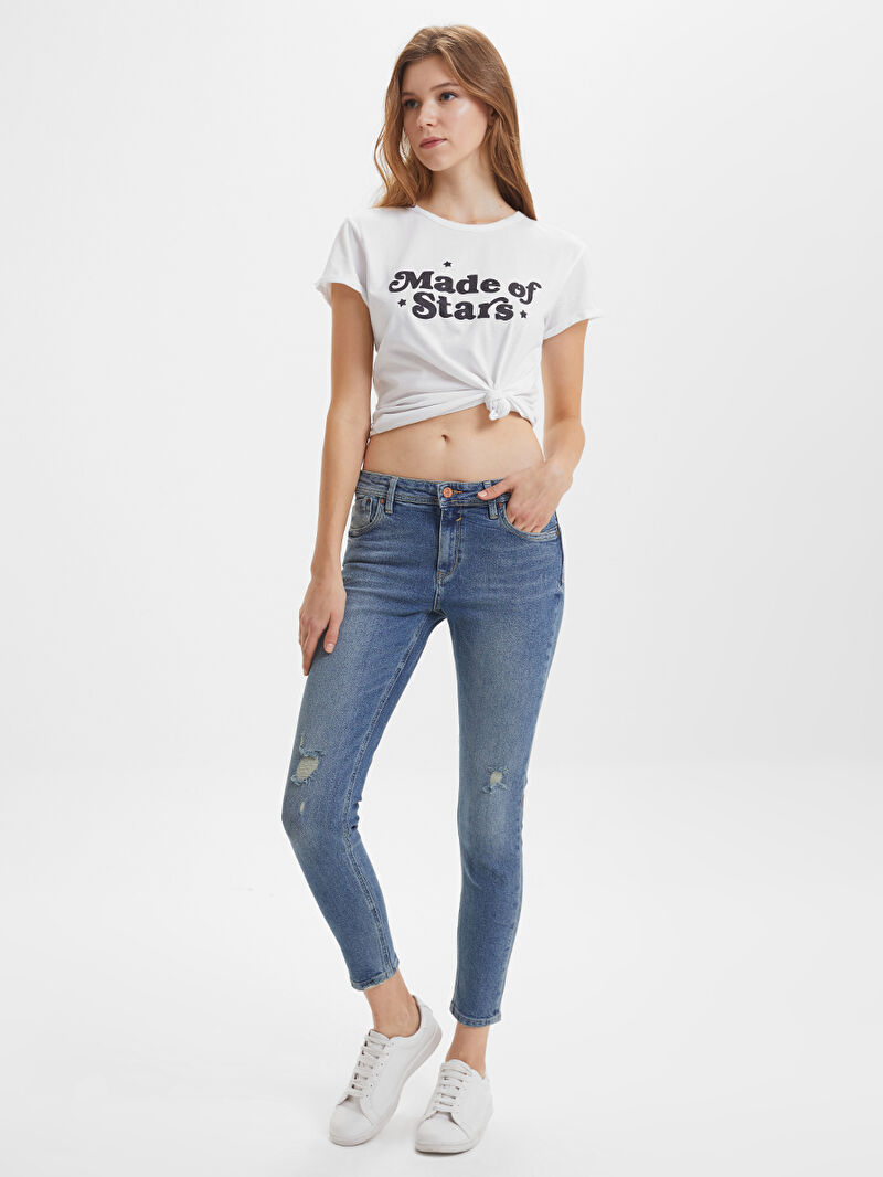 Nicole Skinny Fit Kadın Pantolon