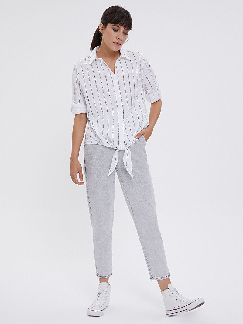 Regular Fit Kadın Gömlek U.kol