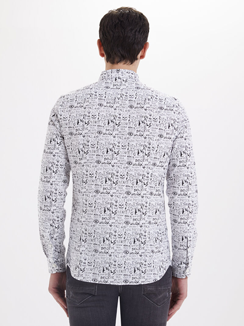 Slim Fit Erkek Gömlek U.kol