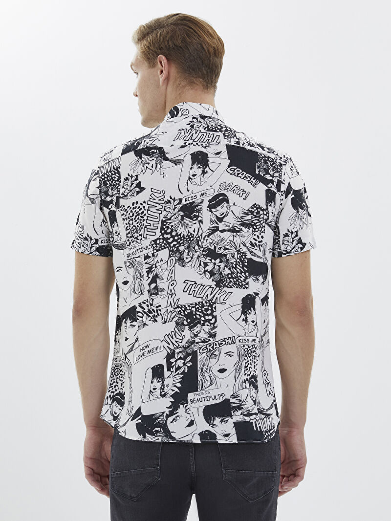 Slim Fit Erkek Gömlek K.kol