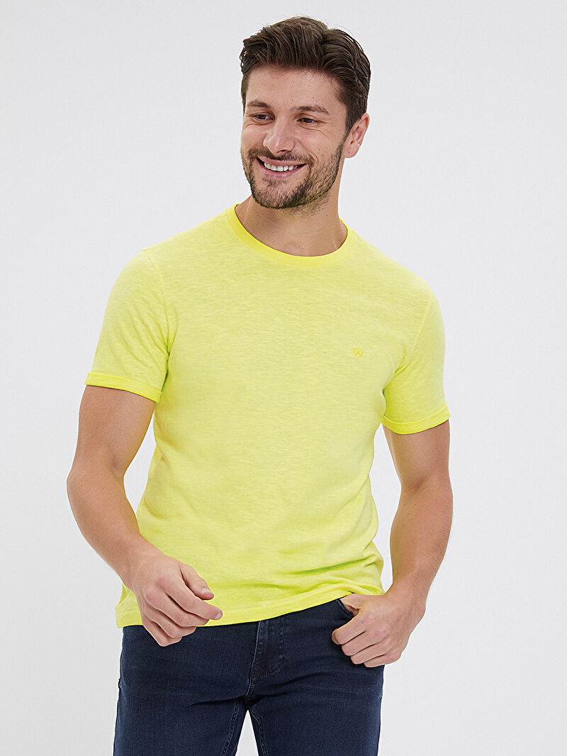 Slim Fit Erkek Tshirt K.kol