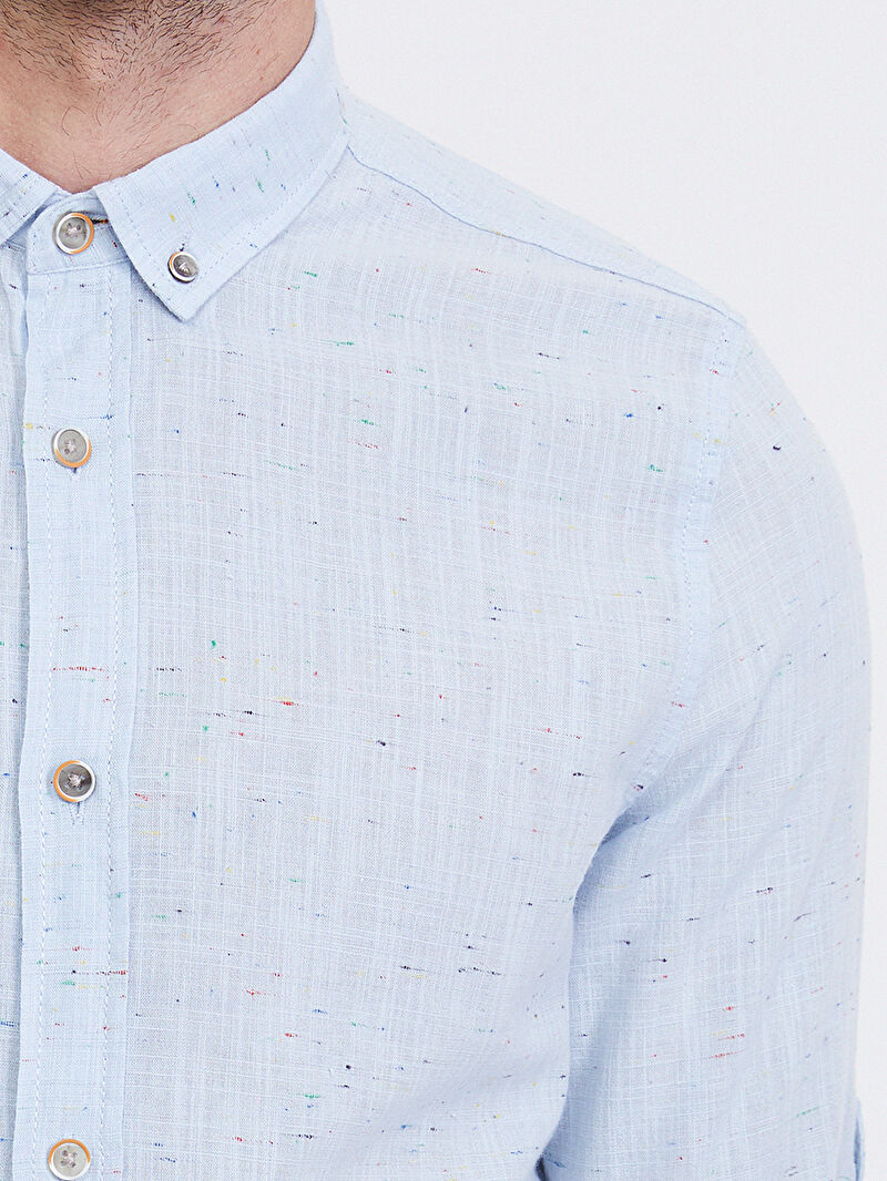 Slim Fit Erkek Gömlek U.kol