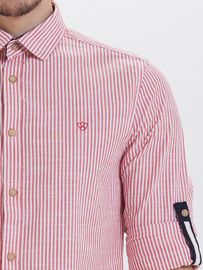 Slim Fit Erkek Gömlek U.kol