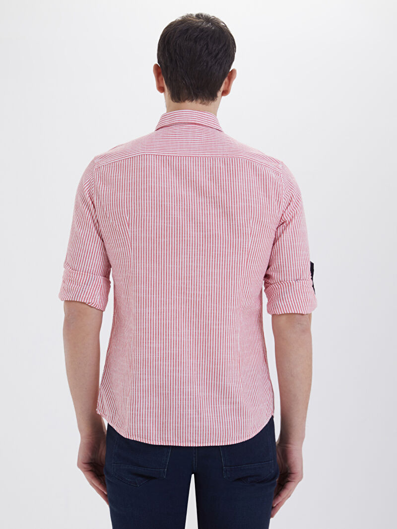 Slim Fit Erkek Gömlek U.kol