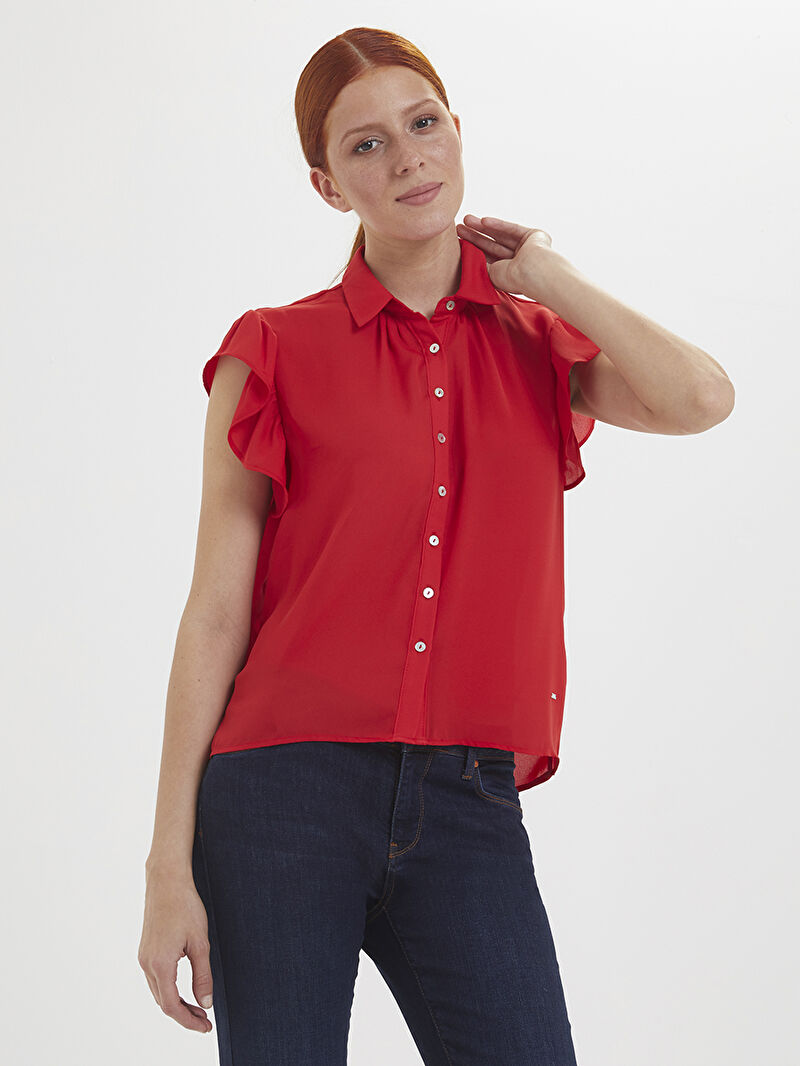 Regular Fit Kadın Gömlek K.kol