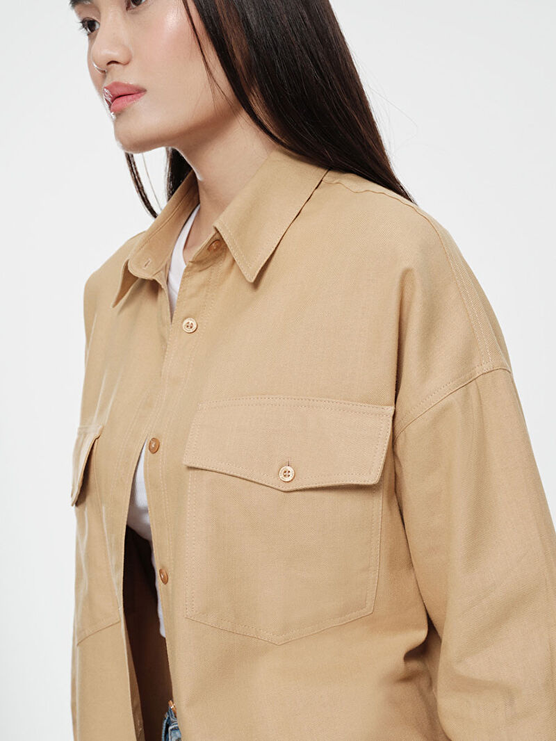 Loose Fit Kadın Gömlek U.kol