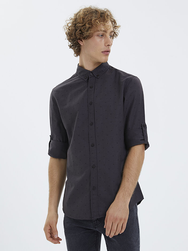 Slim Fit Erkek Gömlek U.kol