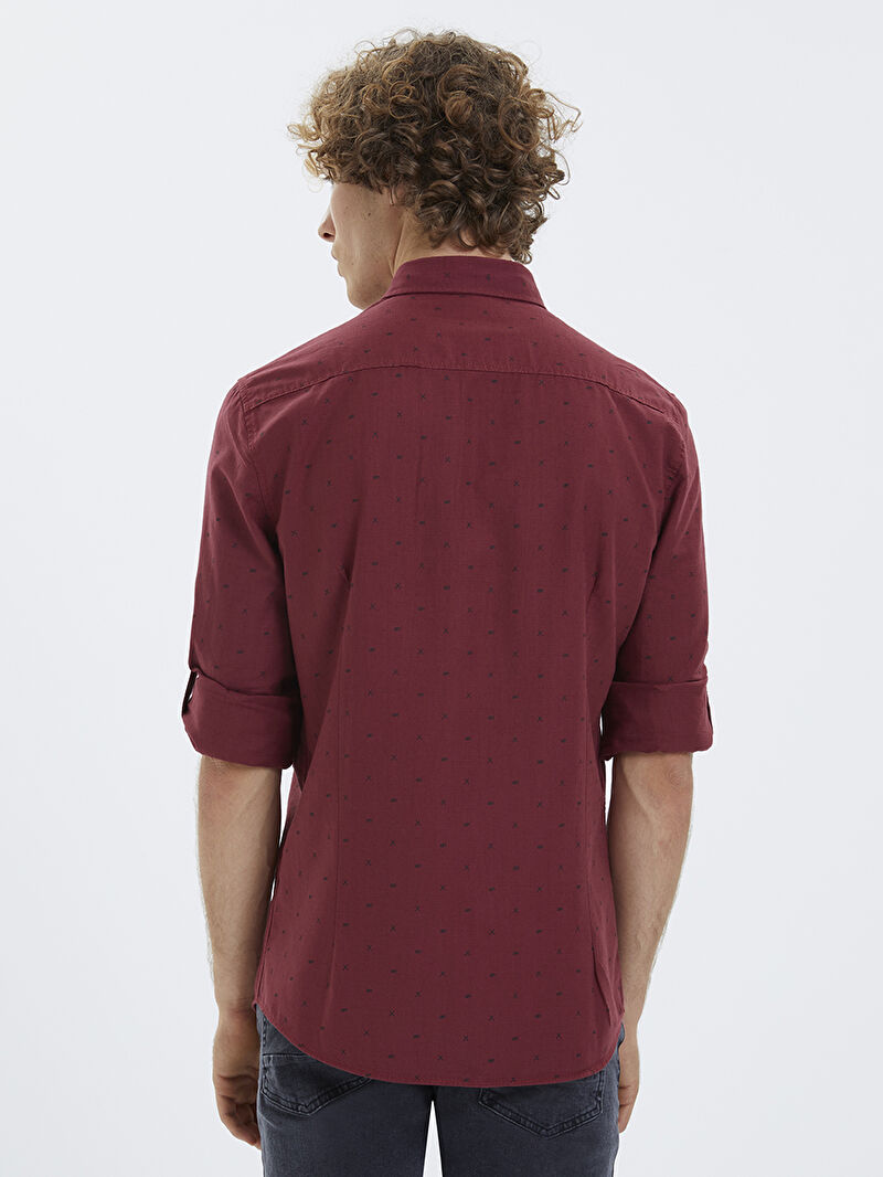 Slim Fit Erkek Gömlek U.kol