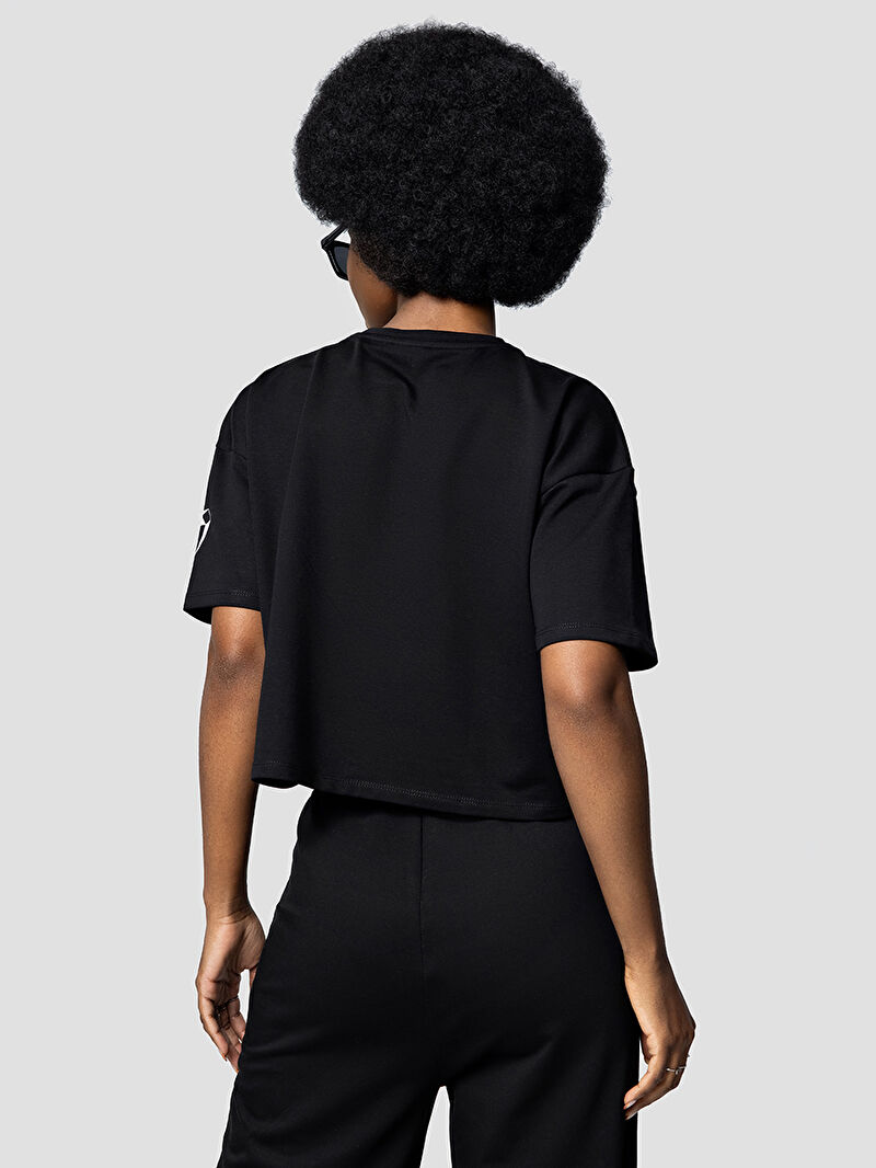 Long Crop Kadın Tshirt K.kol