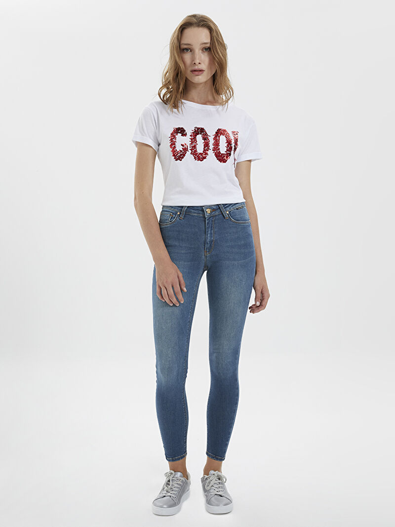 Nicole Skinny Fit Kadın Pantolon