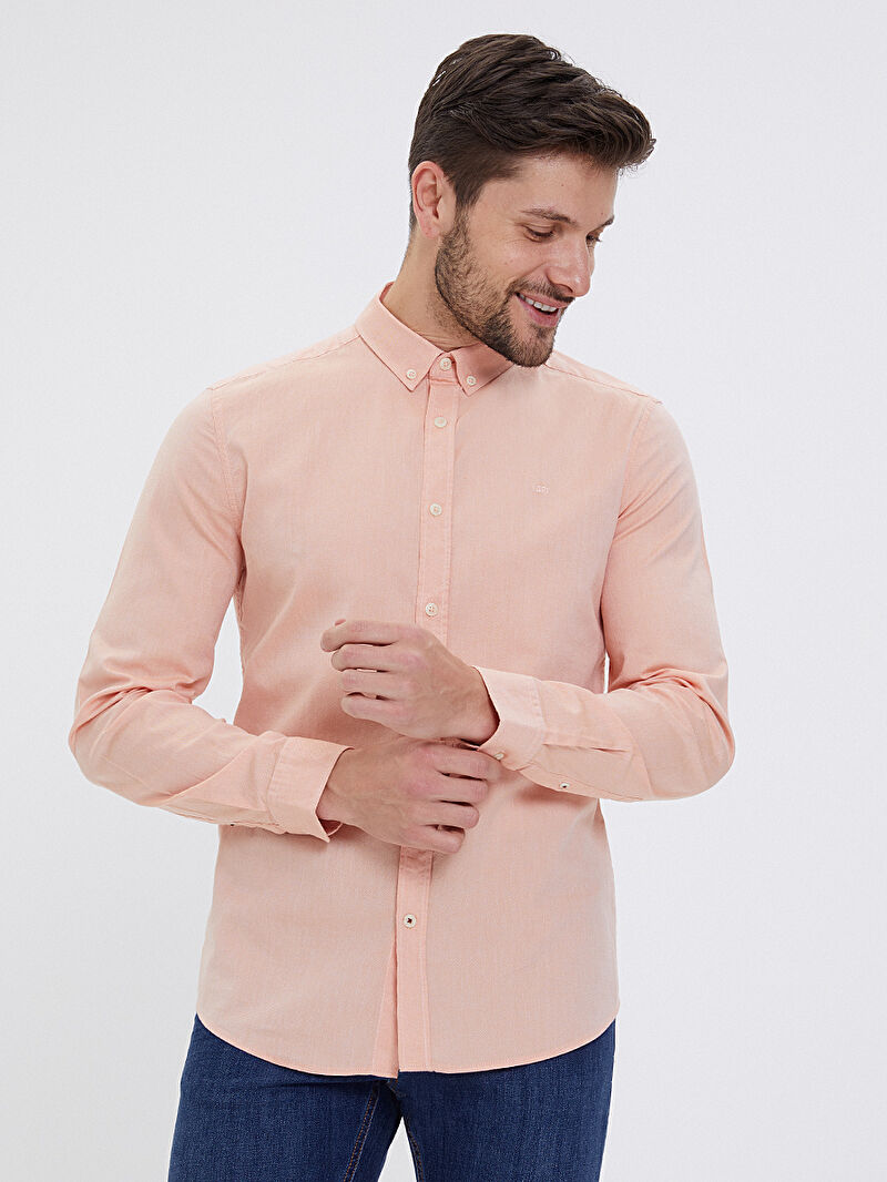 Slim Fit Erkek Gömlek U.kol