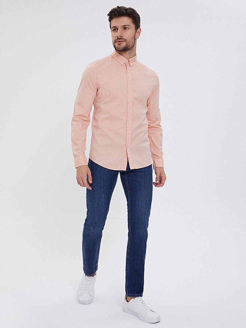 Slim Fit Erkek Gömlek U.kol