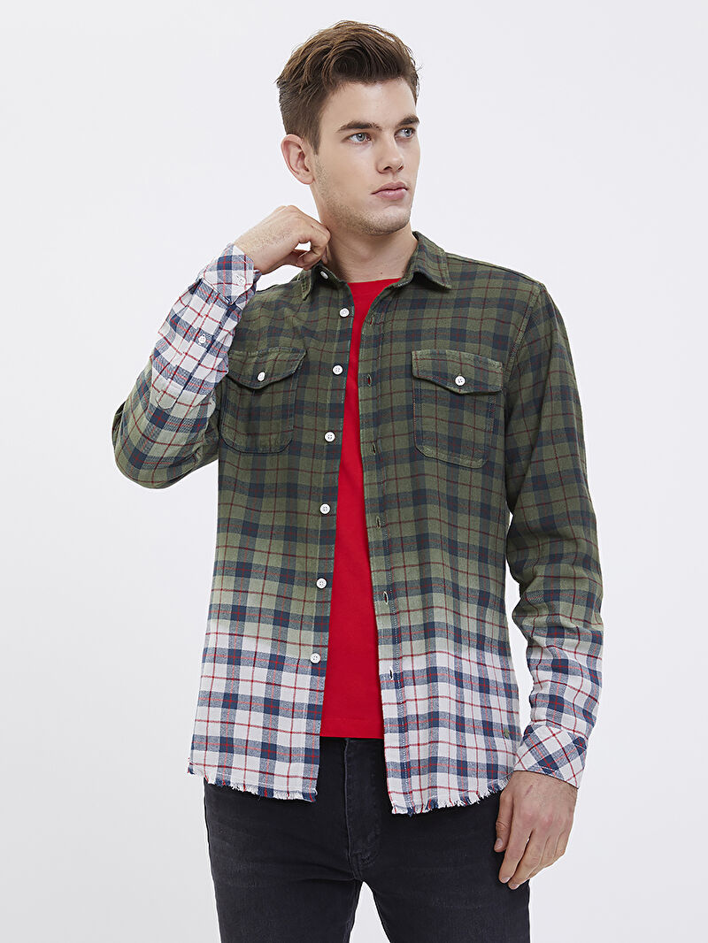 Slim Fit Erkek Gömlek U.kol