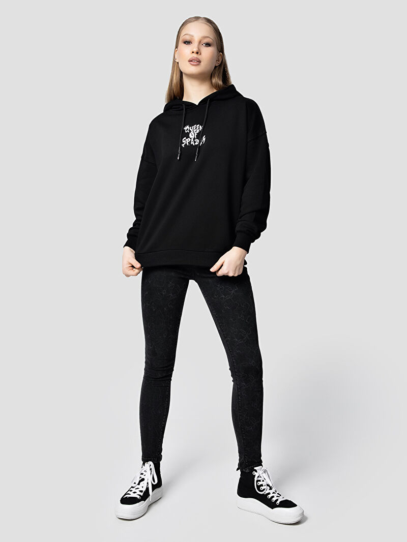 Loose Fit Kadın Sweatshirt