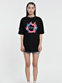 thumb-Oversize Kadın Tshirt K.kol